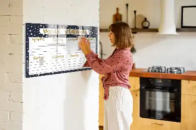 Magnetická kreslící tabule hvězdný plánovač jídelníčku