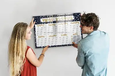 Magnetická kreslící tabule hvězdný plánovač jídelníčku