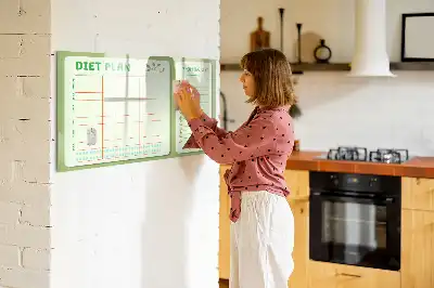 Magnetická kreslící tabule týdenní menu