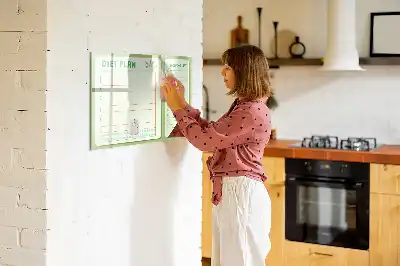 Magnetická kreslící tabule týdenní menu