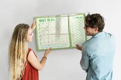 Magnetická kreslící tabule týdenní menu