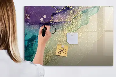 Popisovatelná magnetická tabule elegantní abstrakce