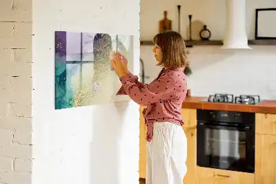 Popisovatelná magnetická tabule elegantní abstrakce