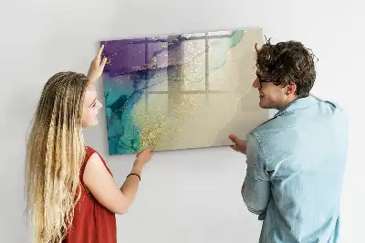 Popisovatelná magnetická tabule elegantní abstrakce