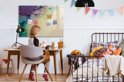 Popisovatelná magnetická tabule elegantní abstrakce