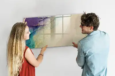 Popisovatelná magnetická tabule elegantní abstrakce