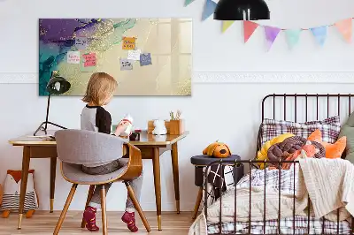 Popisovatelná magnetická tabule elegantní abstrakce