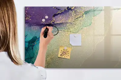 Popisovatelná magnetická tabule elegantní abstrakce