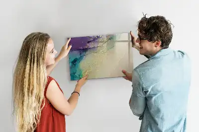 Popisovatelná magnetická tabule elegantní abstrakce
