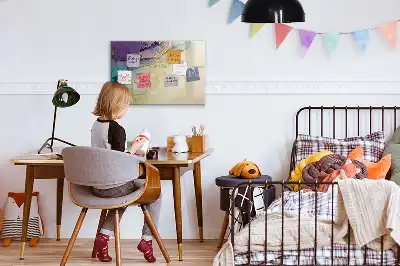 Popisovatelná magnetická tabule elegantní abstrakce