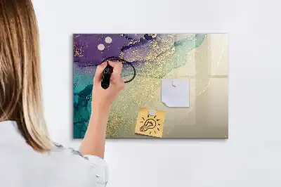 Popisovatelná magnetická tabule elegantní abstrakce