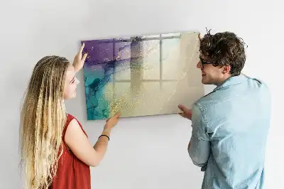 Popisovatelná magnetická tabule elegantní abstrakce