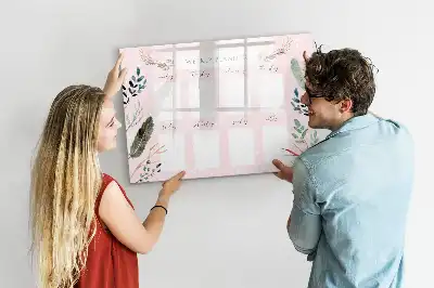 Magnetická kreslící tabule roztomilý týdenní plánovač