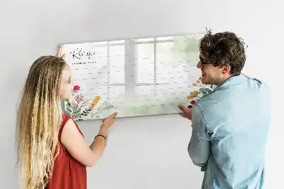 Popisovatelná magnetická tabule na recepty