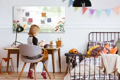 Popisovatelná magnetická tabule na recepty