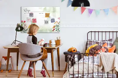 Popisovatelná magnetická tabule na recepty