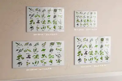 Popisovatelná magnetická tabule s motivem druhy stromů