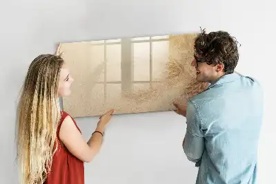 Popisovatelná magnetická tabule abstraktní listy