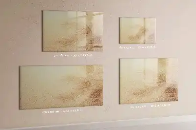 Popisovatelná magnetická tabule abstraktní listy