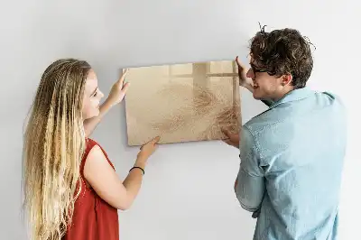 Popisovatelná magnetická tabule abstraktní listy