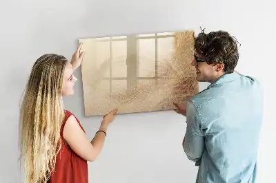 Popisovatelná magnetická tabule abstraktní listy