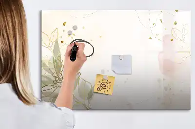 Magnetická kreslící tabule v designu pastelová abstrakce