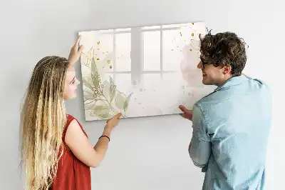 Magnetická kreslící tabule v designu pastelová abstrakce