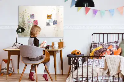 Magnetická kreslící tabule v designu pastelová abstrakce