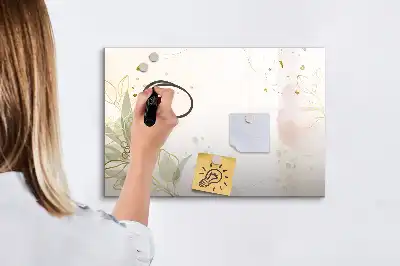 Magnetická kreslící tabule v designu pastelová abstrakce
