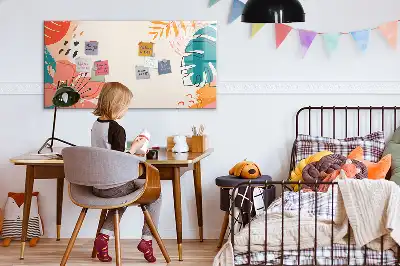 Magnetická tabule na psaní s motivem havajských rostlin