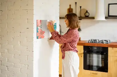 Magnetická tabule na psaní s motivem havajských rostlin