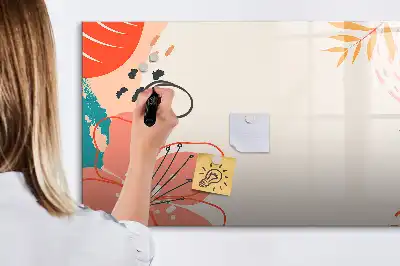 Magnetická tabule na psaní s motivem havajských rostlin