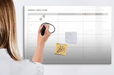 Popisovatelná magnetická tabule jednoduché menu