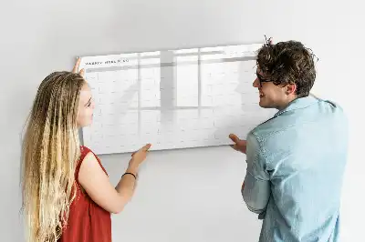 Popisovatelná magnetická tabule jednoduché menu