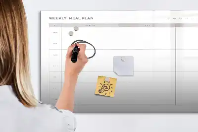 Popisovatelná magnetická tabule jednoduché menu