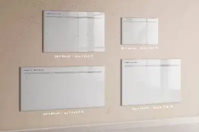 Popisovatelná magnetická tabule jednoduché menu