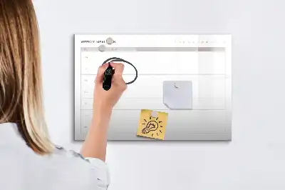 Popisovatelná magnetická tabule jednoduché menu