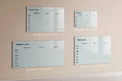 Magnetická kreslící tabule pastelový plán jídelníčku