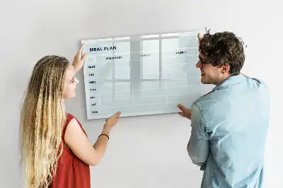 Magnetická kreslící tabule pastelový plán jídelníčku