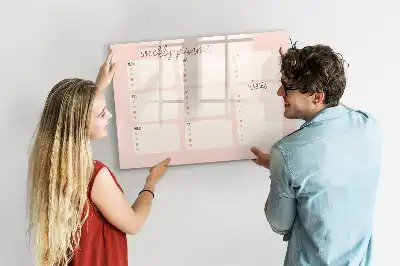 Magnetický týdenní plánovač v roztomilém provedení s možností psaní