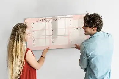 Magnetický týdenní plánovač v roztomilém provedení s možností psaní