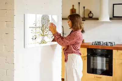 Magnetická kreslicí tabule motiv zlatý strom