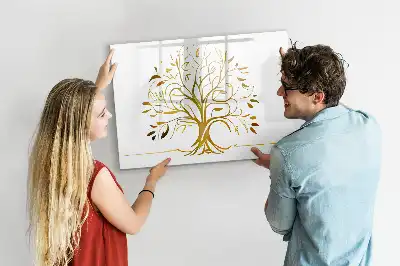 Magnetická kreslicí tabule motiv zlatý strom