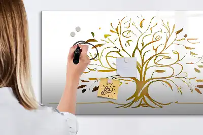 Magnetická kreslicí tabule motiv zlatý strom
