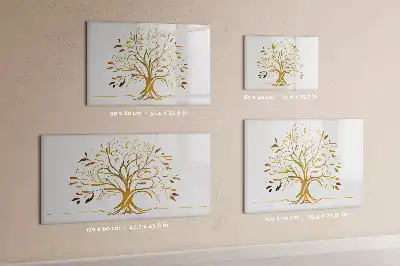 Magnetická kreslicí tabule motiv zlatý strom