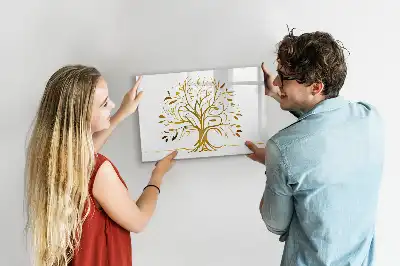 Magnetická kreslicí tabule motiv zlatý strom