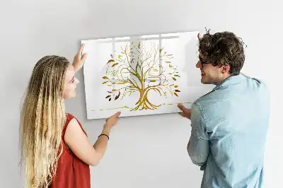 Magnetická kreslicí tabule motiv zlatý strom