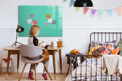Magnetická kreslící tabule v tyrkysové barvě