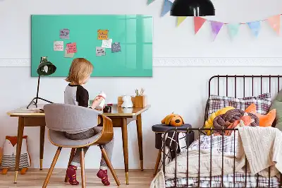 Magnetická kreslící tabule v tyrkysové barvě