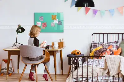 Magnetická kreslící tabule v tyrkysové barvě